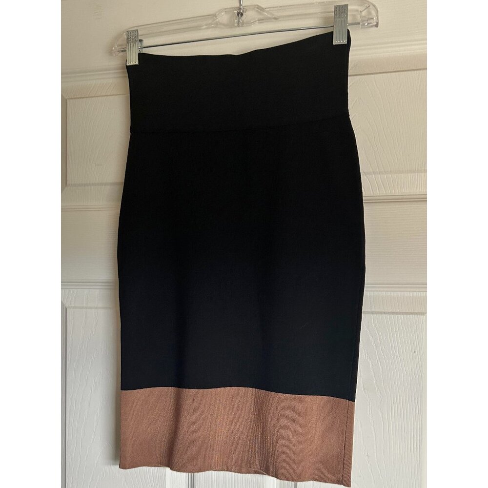 Express Black Bodycon Pencil Skirt